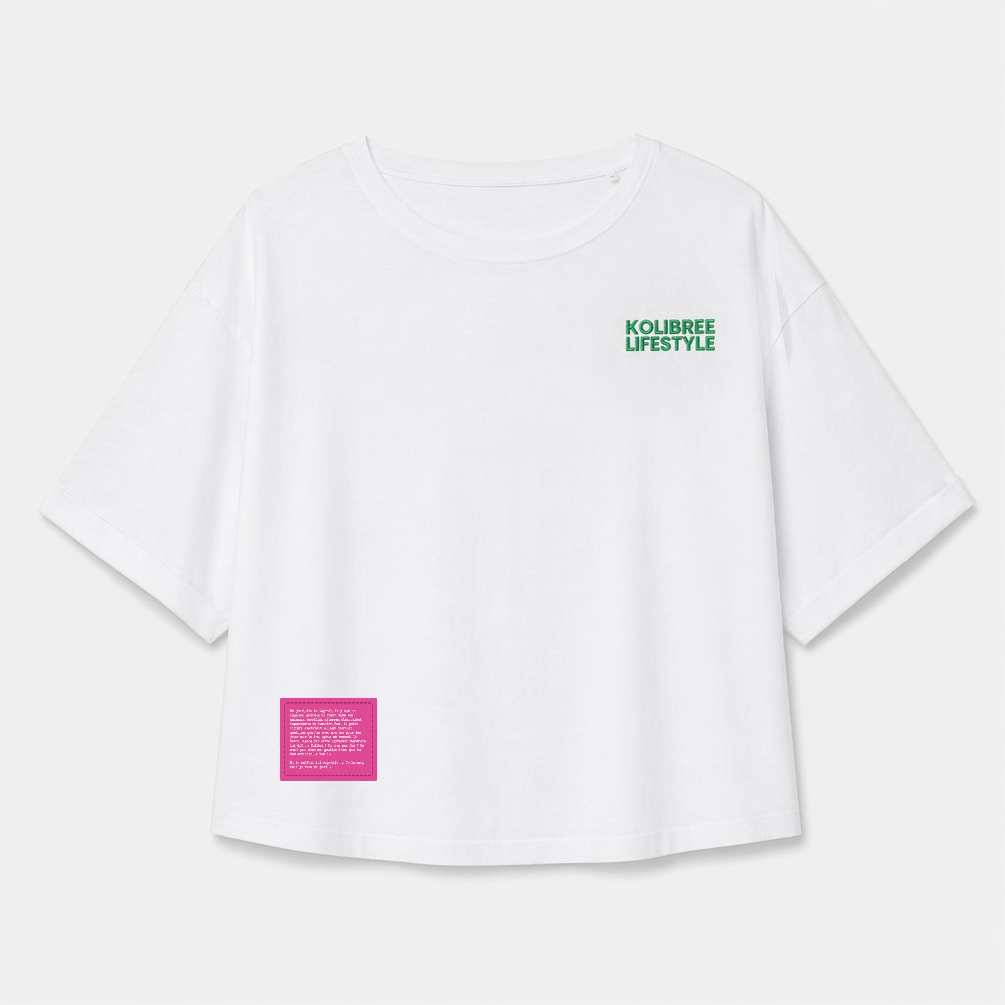 T-Shirt femme Oversize à la folie Patch