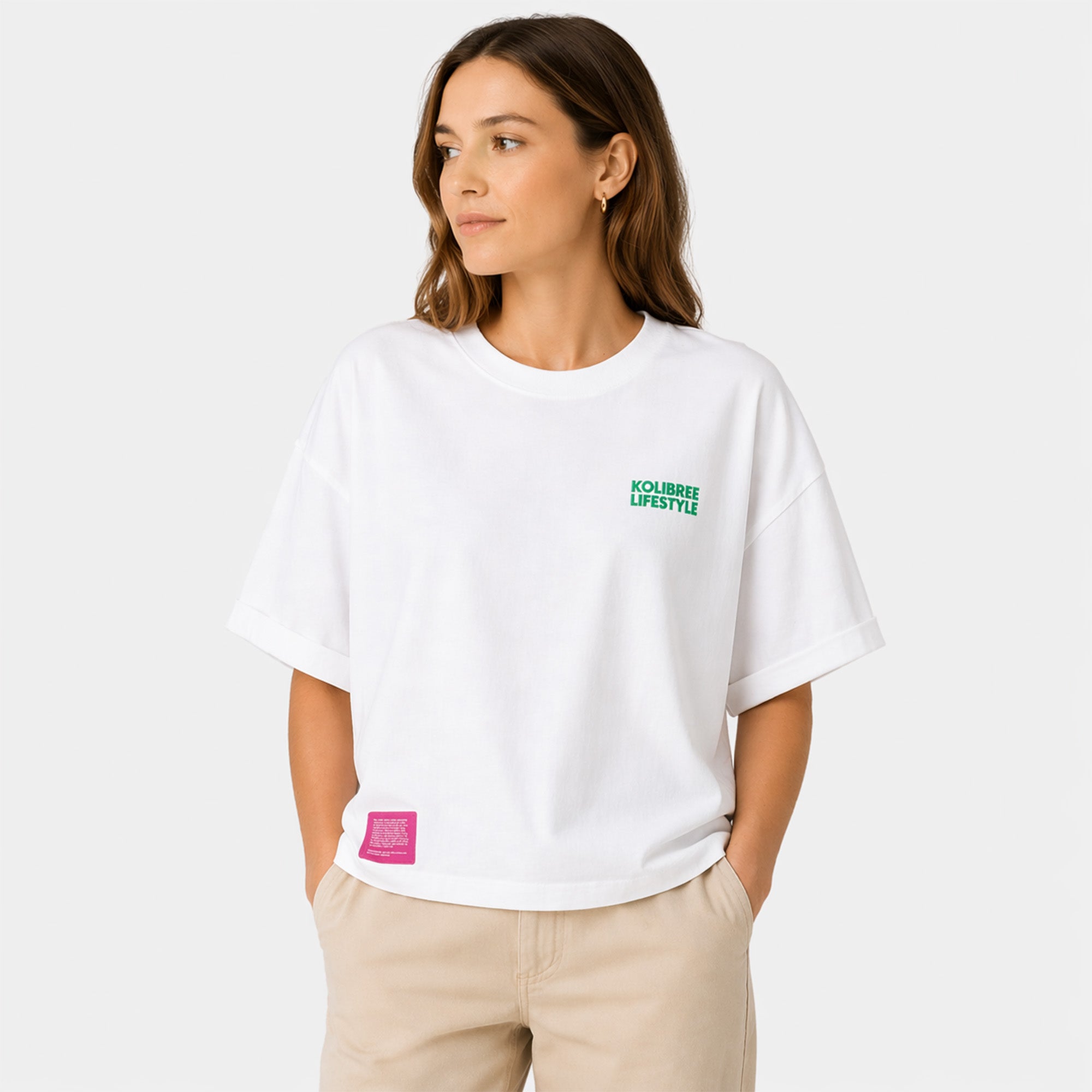 T-Shirt femme Oversize à la folie Patch
