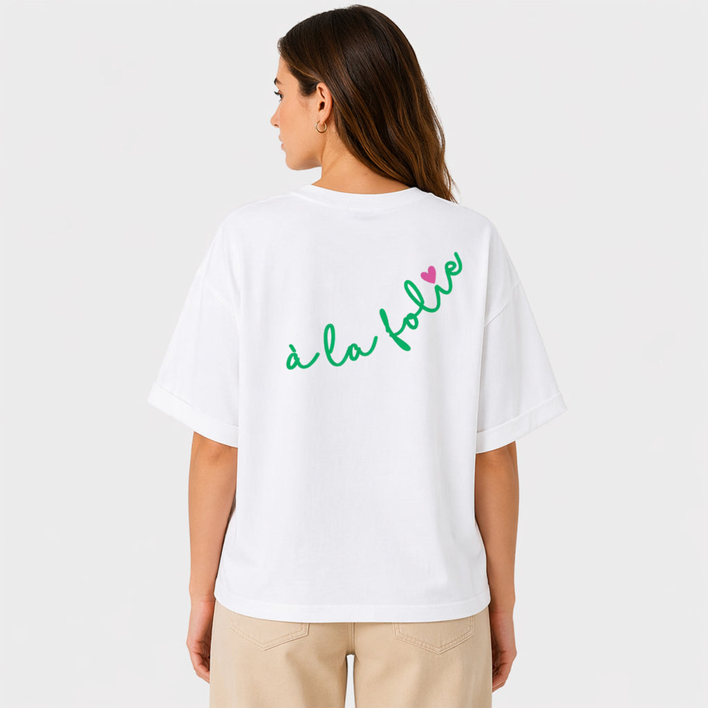 T-Shirt femme Oversize à la folie Patch