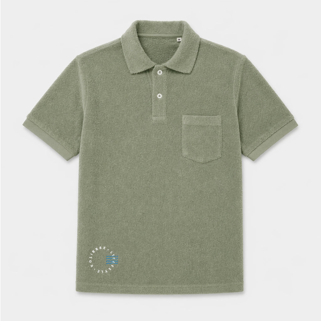 Polo éponge avec poche