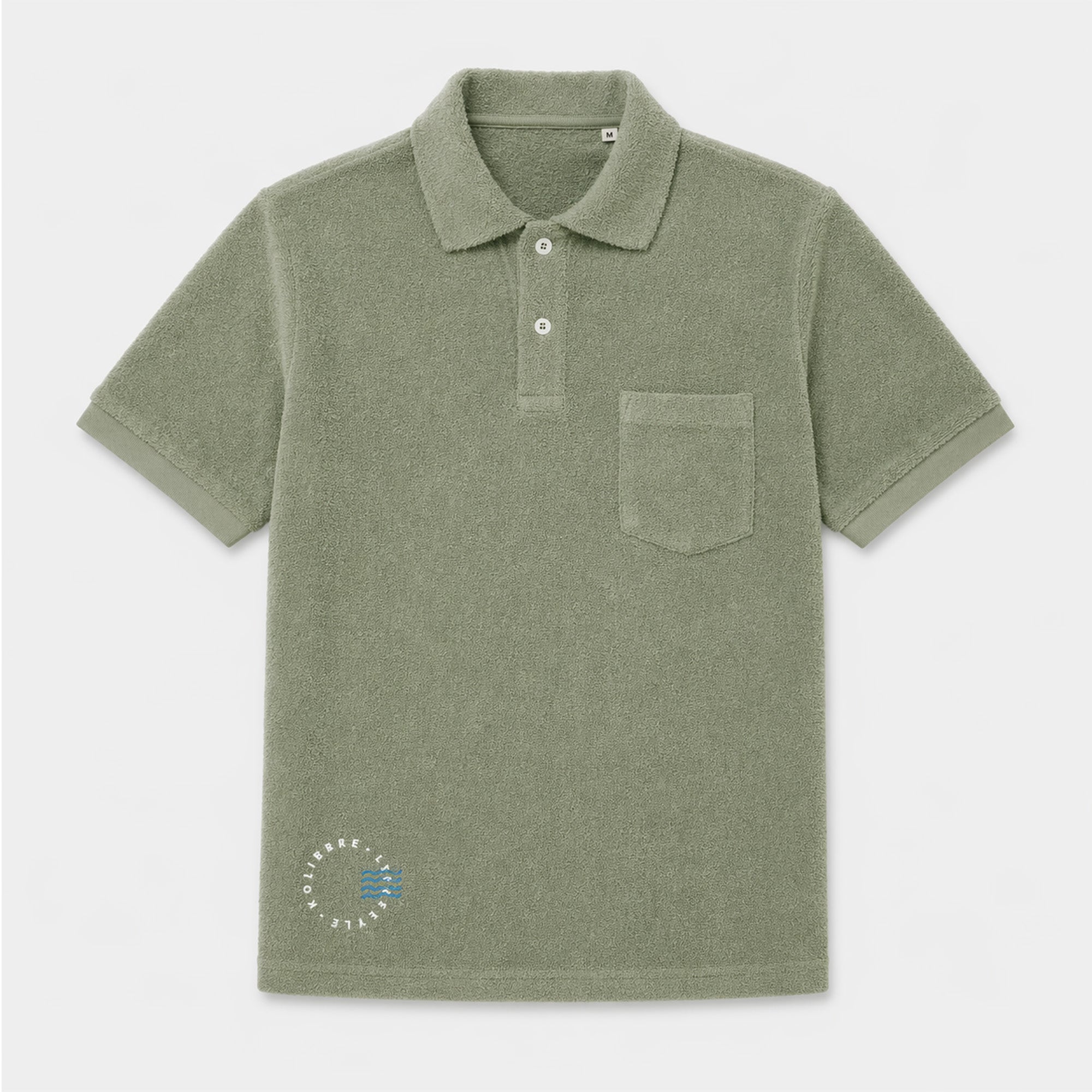 Polo éponge avec poche