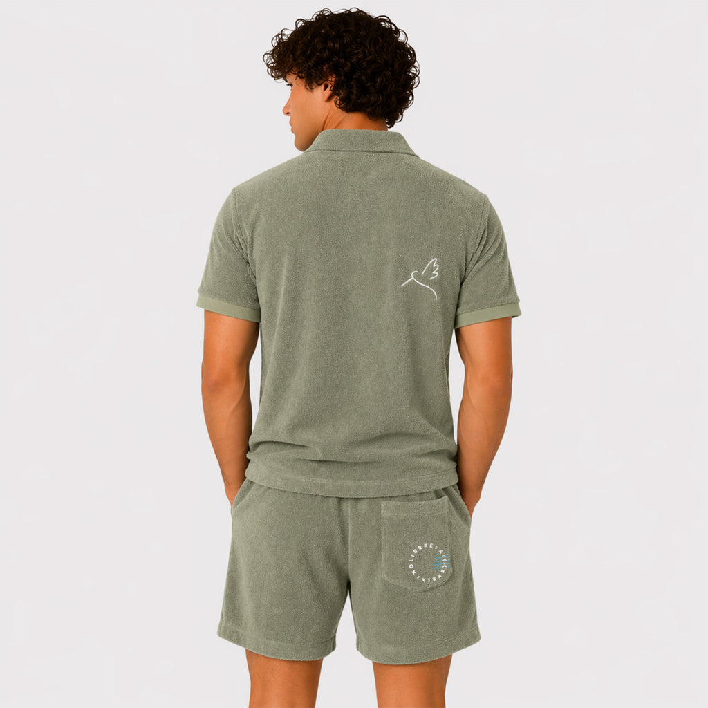 Polo éponge avec poche