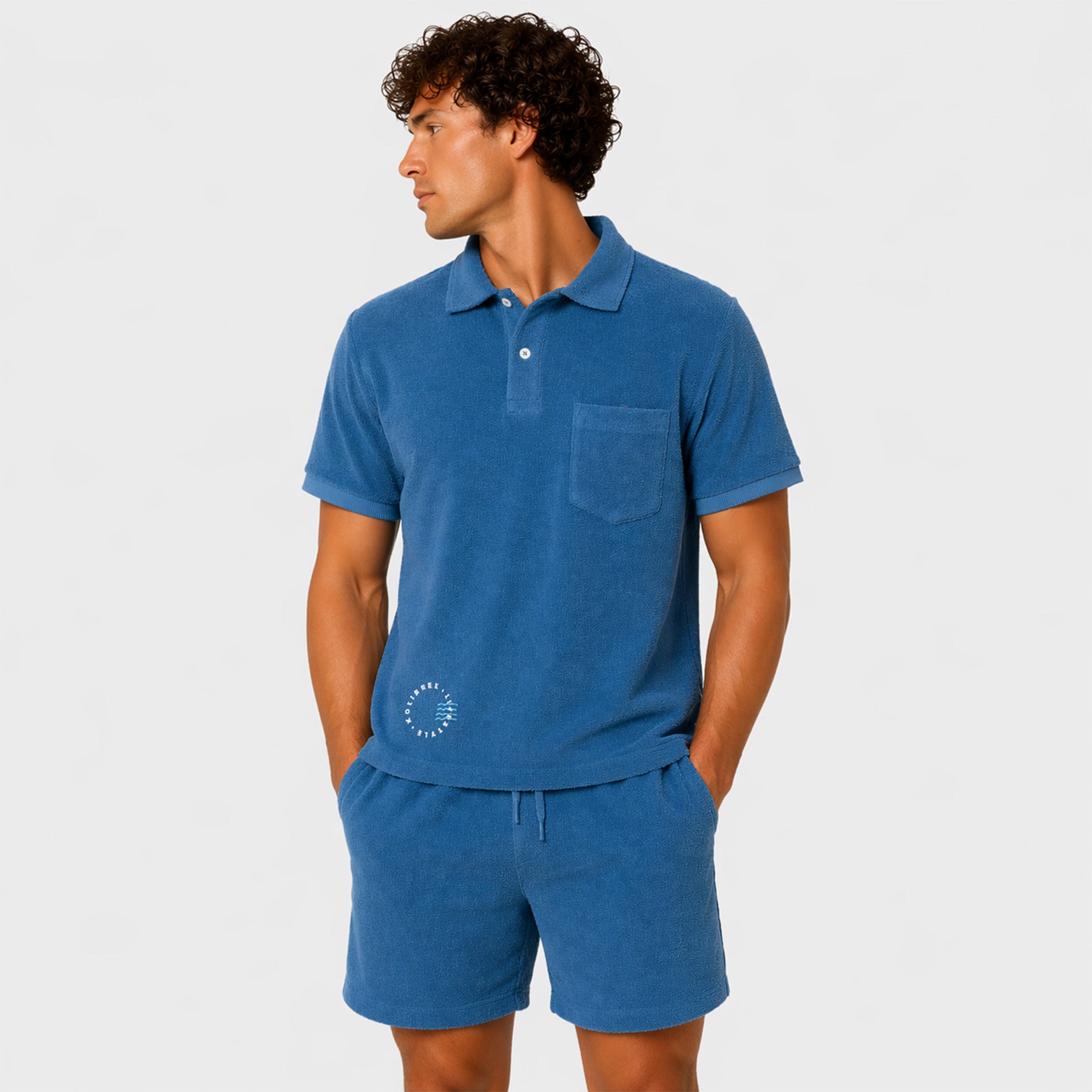 Polo éponge avec poche