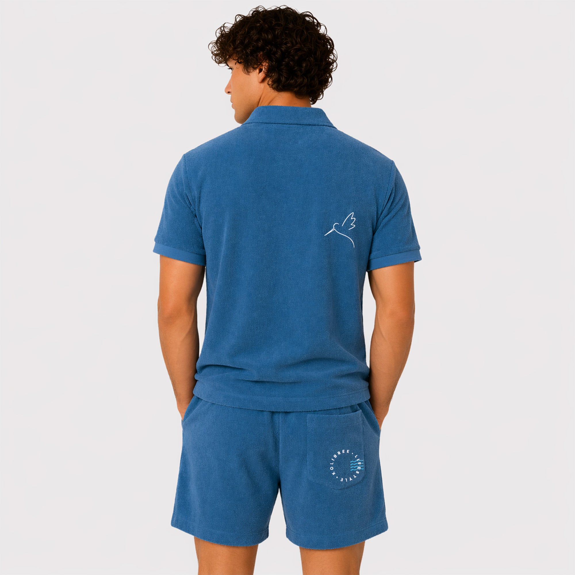 Polo éponge avec poche