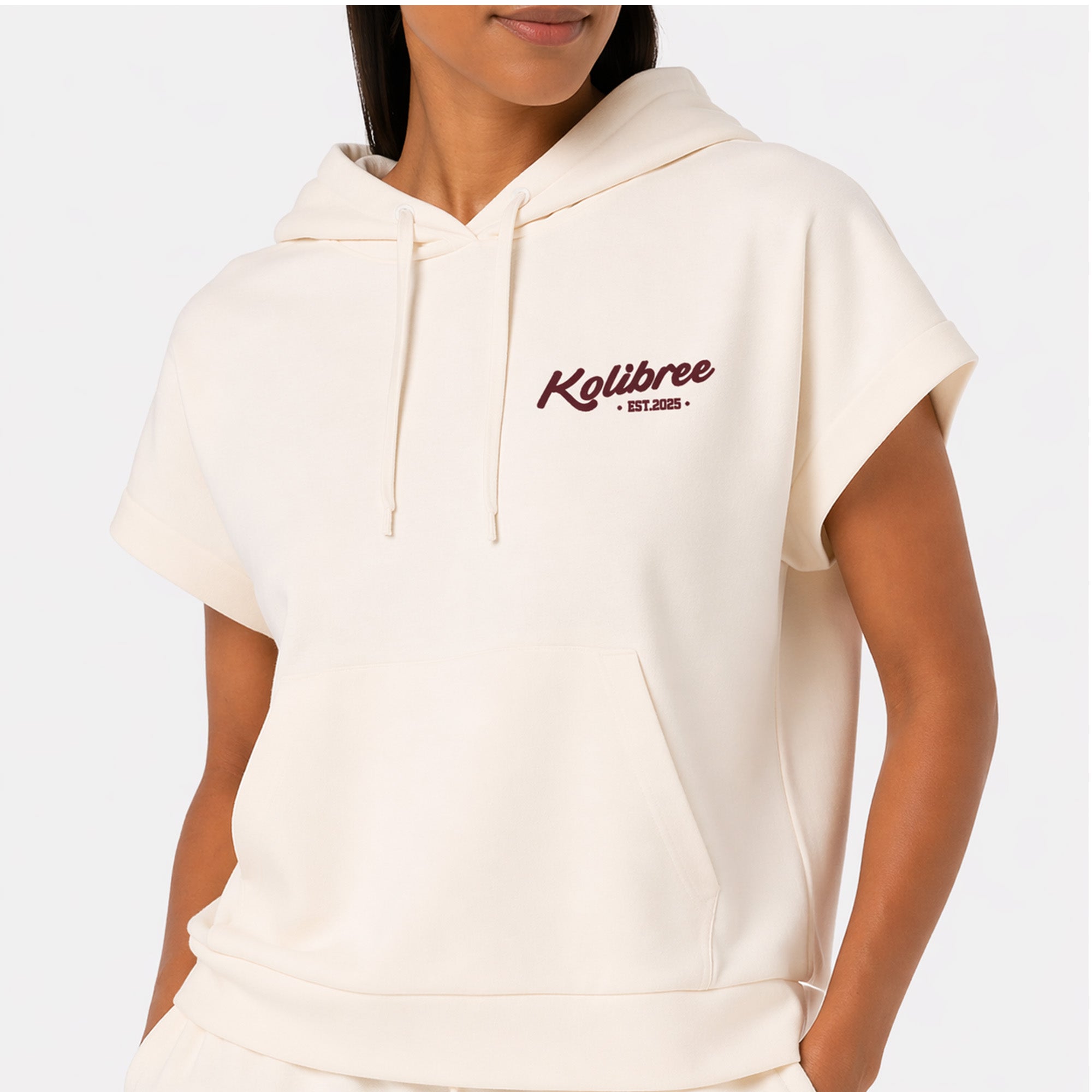 Sweat sans manches oversize French Terry femme