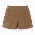 Short éponge Coffee femme