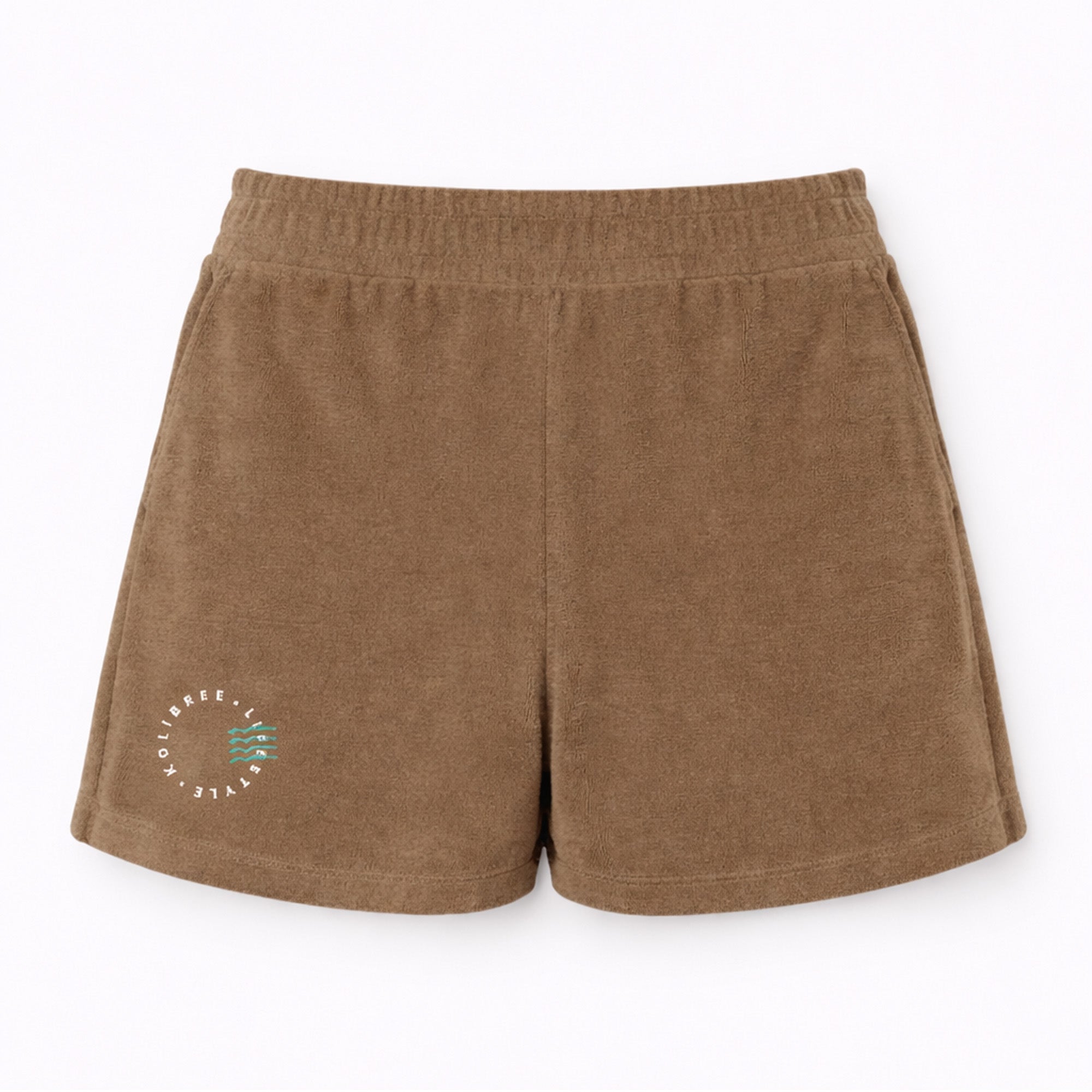 Short éponge Coffee femme