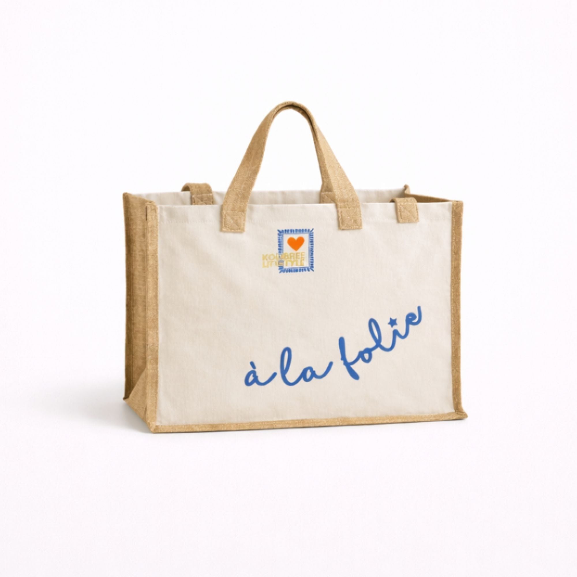 Sac cabas toile naturelle à la folie
