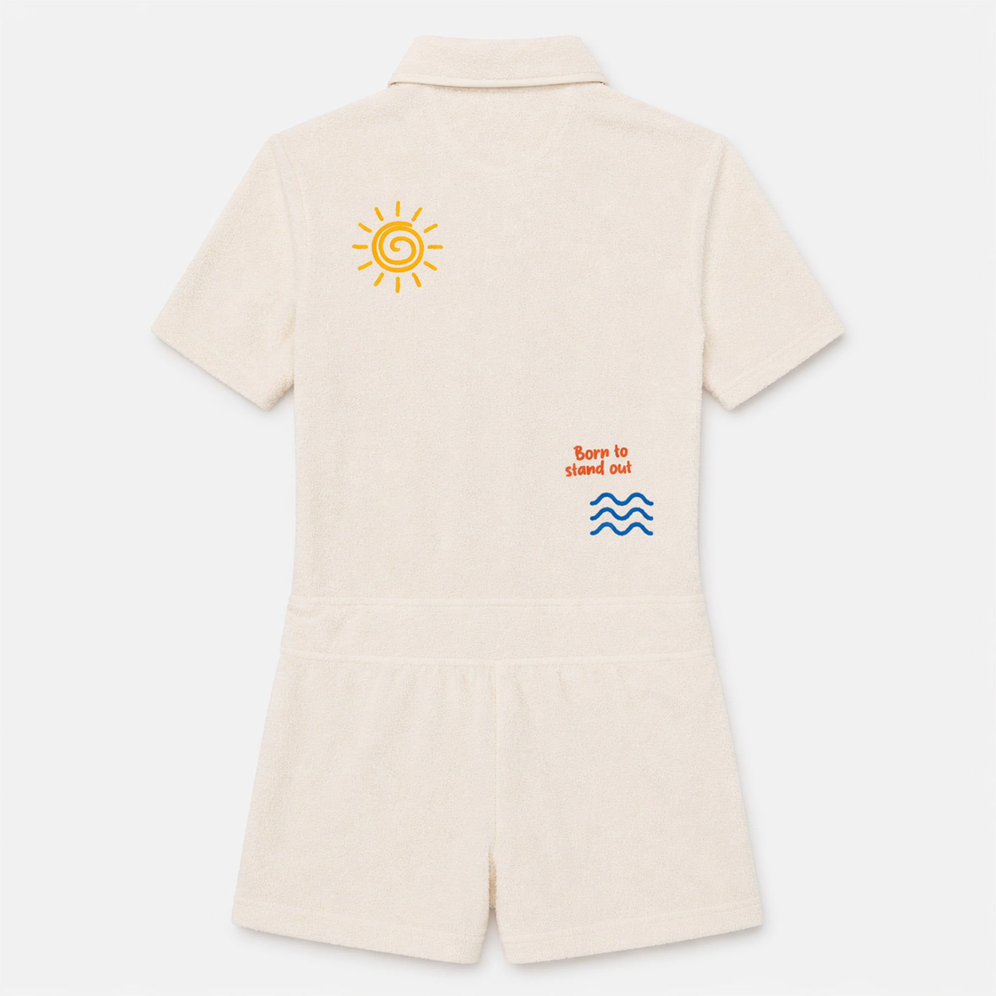 Combinaison short éponge Ivoire