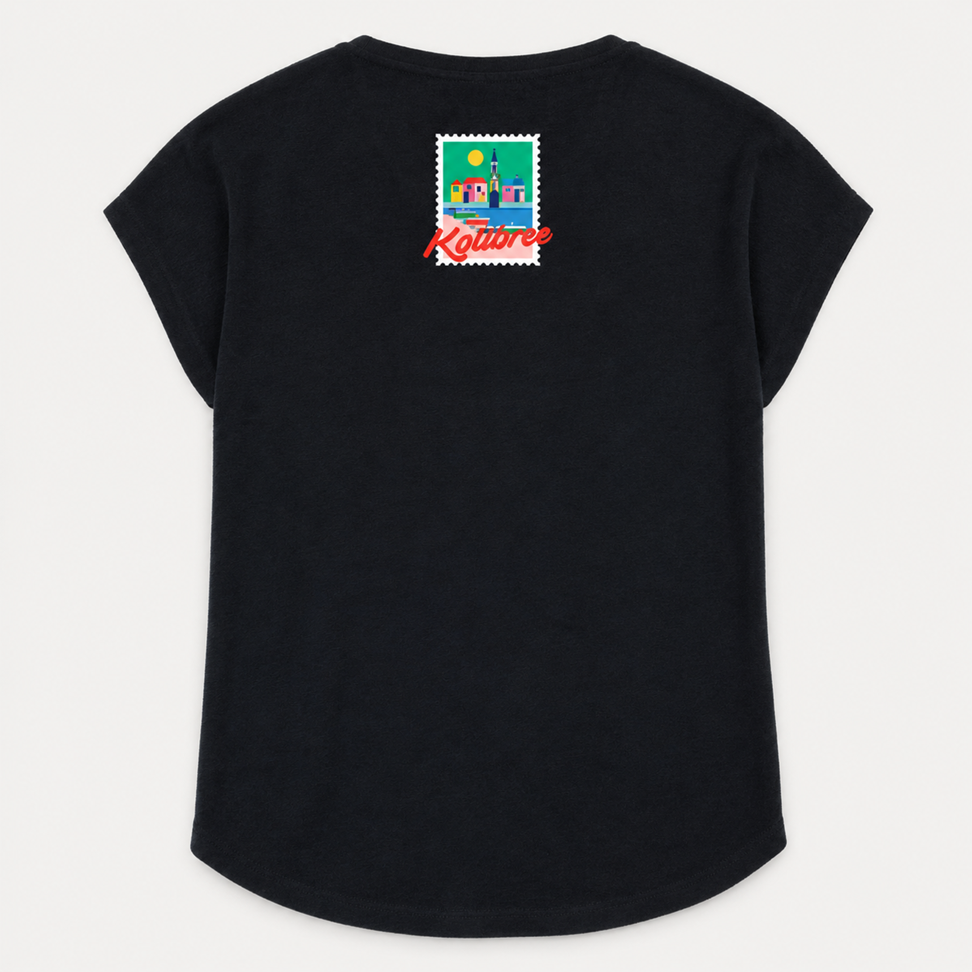 T-shirt Col V Timbre