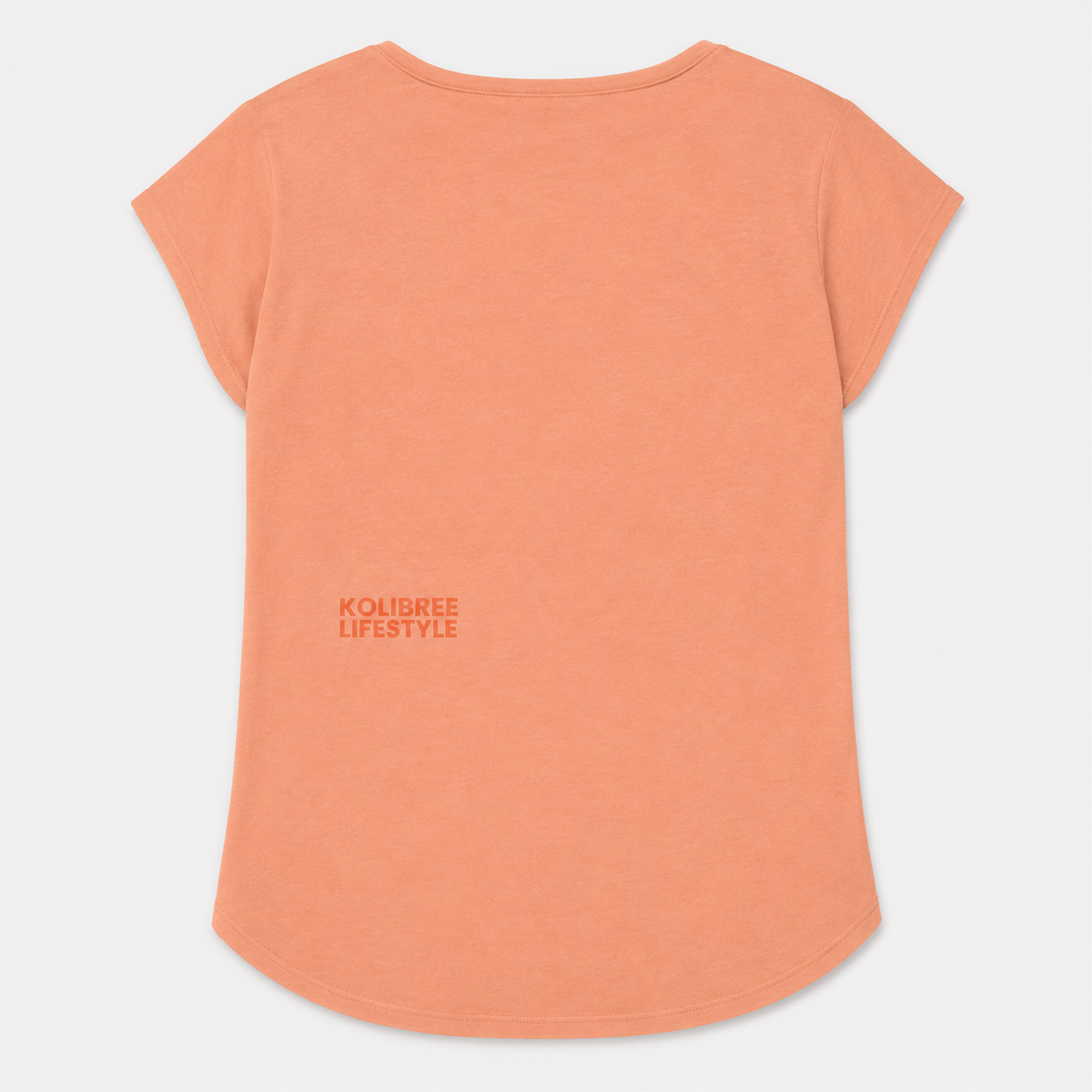 T-shirt Col V Apricot