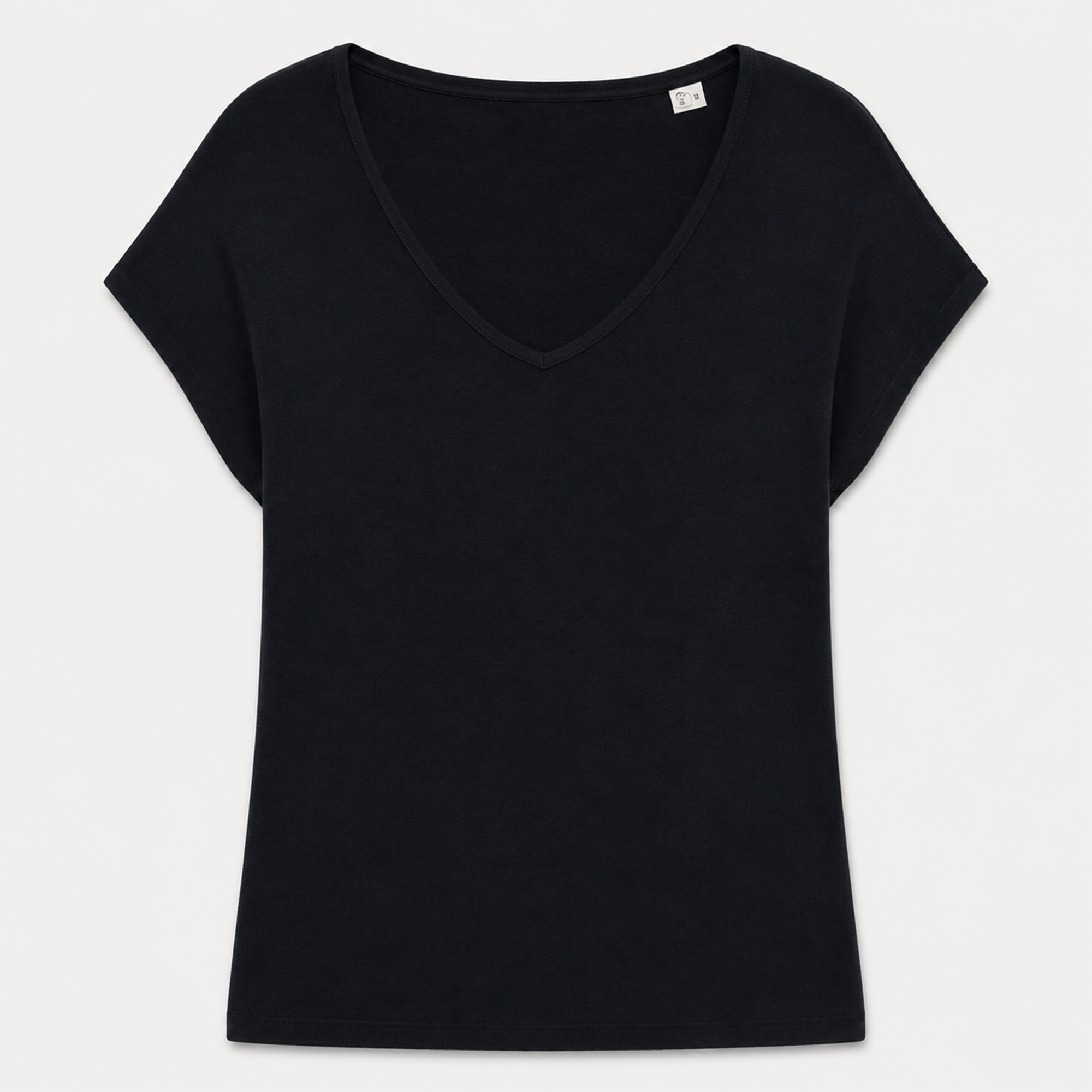 T-shirt Col V Timbre