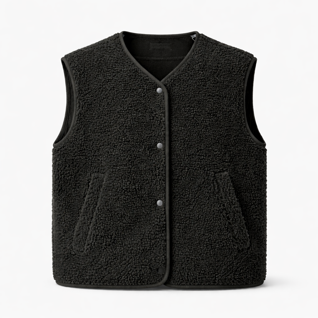 Veste sans manches en sherpa