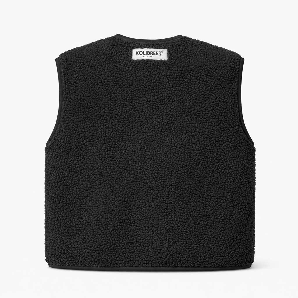 Veste sans manches en sherpa