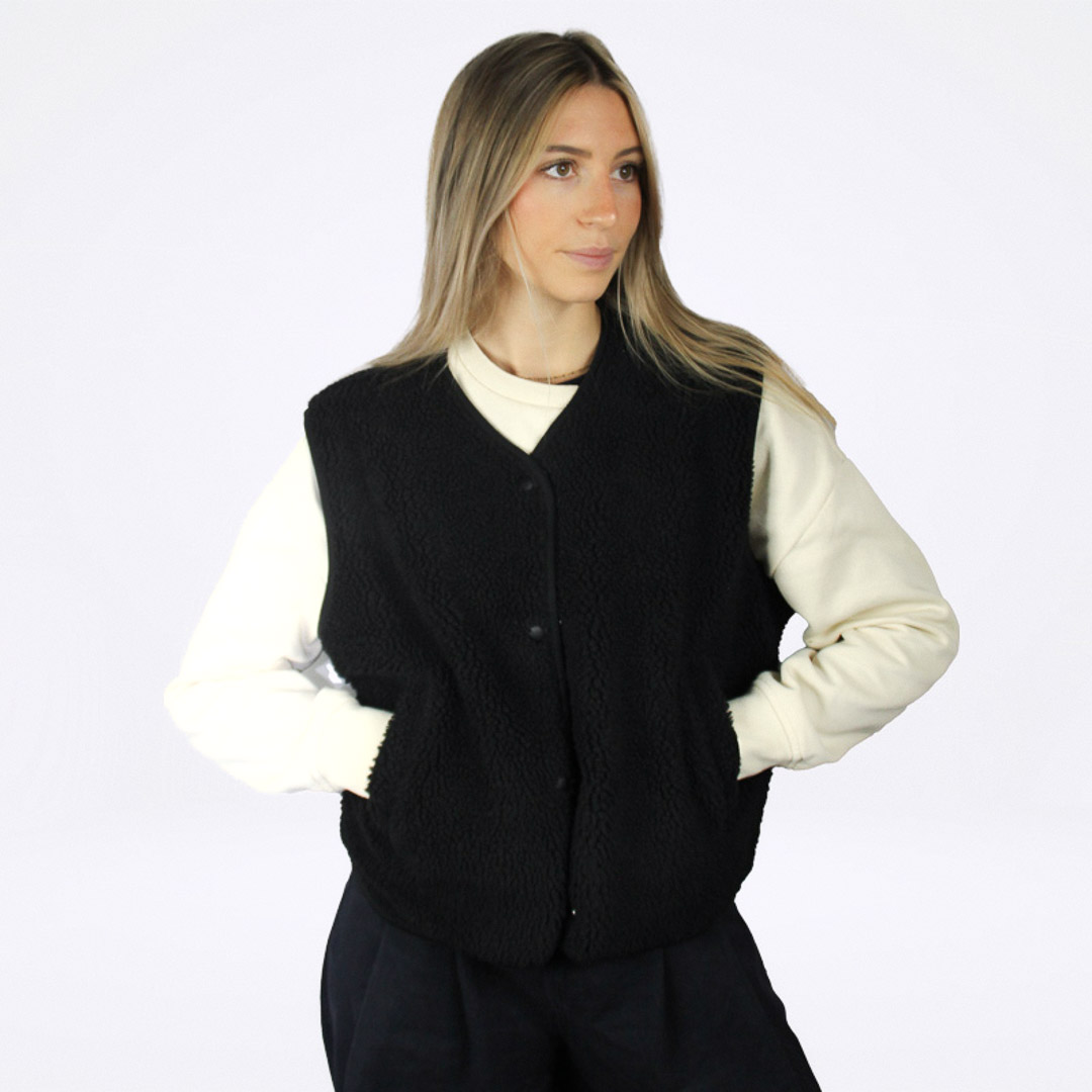 Veste sans manches en sherpa femme – Image 2