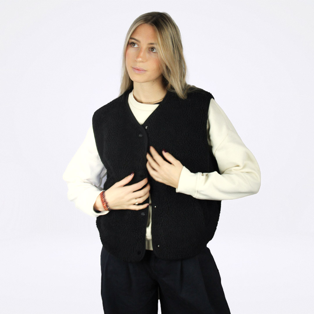 Veste sans manches en sherpa femme – Image 3